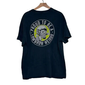 Lowbrow Customs Weirdo graphic T-shirt‎ XL black biker motorcycle